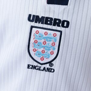 England 1998 Home Retro Kids Kit Jersey – Replica Football Soccer Shirt – Size 1
