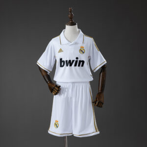 Real Madrid 11_12 Home Retro Kids Kit Jersey – Replica Football Soccer Shirt – S