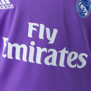 Real Madrid 16_17 Away Retro Kids Kit Jersey – Replica Football Soccer Shirt – S