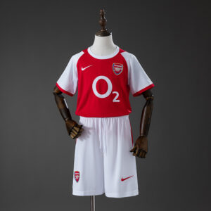 Arsenal 02_04 Home Retro Kids Kit Jersey – Replica Football Soccer Shirt – Size