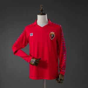 Osasuna 1983 Home Retro Long Sleeve Jersey – Replica Football Soccer Shirt – S–X
