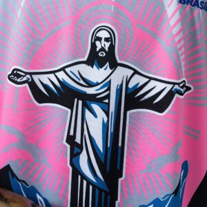 Brazil 2026 Christ the Savior - Pink Jersey – Replica Football Soccer Shirt – S–