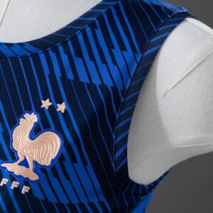 France 2026 Home Women's Crop Top Style Vest – Replica Football Soccer Shirt – S