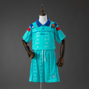 Barcelona 92_95 Away Retro Kids Kit Jersey – Replica Football Soccer Shirt – Siz