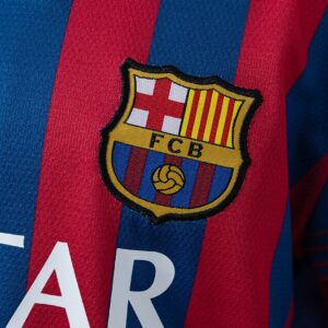 Barcelona 13_14 Home Retro Kids Kit Jersey – Replica Football Soccer Shirt – Siz