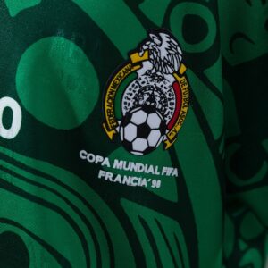 Mexico 1998 Home Retro Kids Kit Jersey – Replica Football Soccer Shirt – Size 16