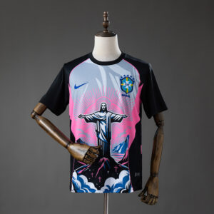 Brazil 2026 Christ the Savior - Pink Jersey – Replica Football Soccer Shirt – S–