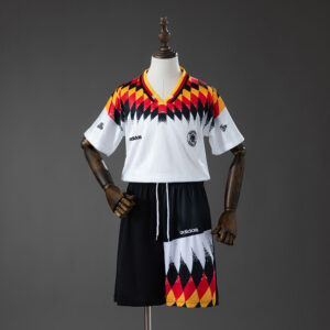 Germany 1994 Home Retro Kids Kit Jersey – Replica Football Soccer Shirt – Size 1