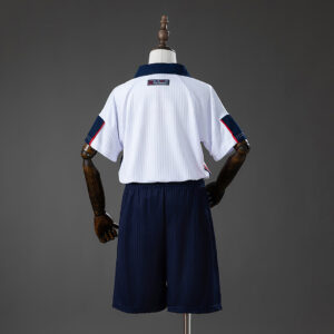 England 1998 Home Retro Kids Kit Jersey – Replica Football Soccer Shirt – Size 1