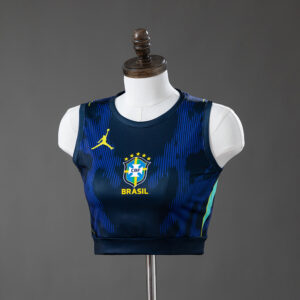 Brazil 2026 Away Women's Crop Top Style Tank Top – Replica Football Soccer Shirt