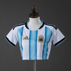 Argentina 2026 Home Women's Crop Top Style Jersey – Replica Football Soccer Shir