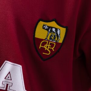 Roma 98_99 Home Retro Kids Kit Jersey – Replica Football Soccer Shirt – Size 16–