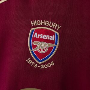 Arsenal 05_06 Home Retro Long Sleeve Kids Kit Jersey – Replica Football Soccer S