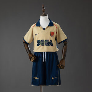 Arsenal 01_02 Away Retro Kids Kit Jersey – Replica Football Soccer Shirt – Size