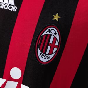 Retro Long Sleeve AC Milan 08_09 Home Jersey – Replica Football Soccer Shirt – S