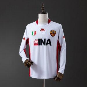 Retro Long Sleeve Roma 01_02 Away Jersey – Replica Football Soccer Shirt – S–XXL