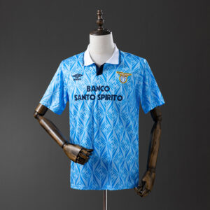 Retro Lazio 91_92 Home Jersey – Replica Football Soccer Shirt – S–XXL