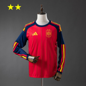 Spain 2026 Home 2-Star Champion Edition Long Sleeve Jersey | Spain Football Jers