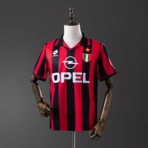 Retro 96_97 AC Milan Home Jersey – Replica Football Soccer Shirt – S–XXL