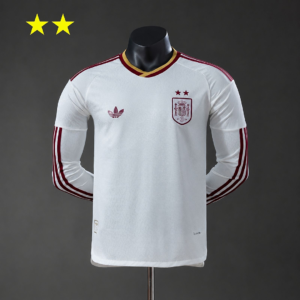 Spain 2026 Away 2-Star Champion Long Sleeve Player Version Jersey | Spain Footba