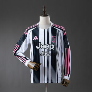 Juv 25_26 Home Long-sleeved Jersey – Replica Football Soccer Shirt – S–4XL