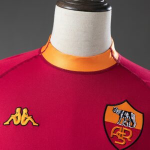 Retro Long Sleeve Roma 00_01 Home Jersey – Replica Football Soccer Shirt – S–XXL