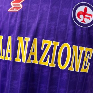 Retro Fiorentina 89_90 Home Jersey – Replica Football Soccer Shirt – S–XXL