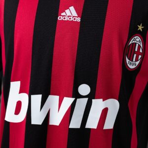 Retro Long Sleeve AC Milan 09_10 Home Jersey – Replica Football Soccer Shirt – S