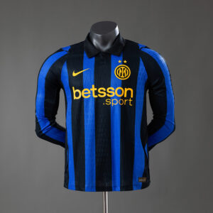 Inter Milan 26_27 Home Player Version Long Sleeved Jersey – Replica Football Soc