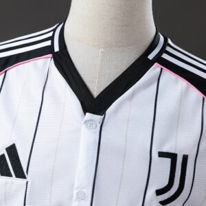 Juv 25_26 US Pack Full-Button Baseball Jersey White – Replica Football Soccer Sh