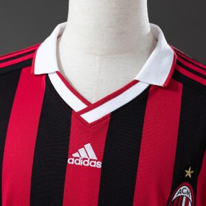 Retro Long Sleeve AC Milan 09_10 Home Jersey – Replica Football Soccer Shirt – S