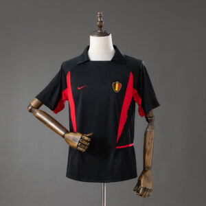 Belgium 2002 Away Retro Jersey – Replica Football Soccer Shirt – S–XXL