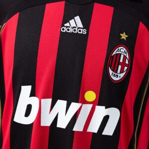 Retro 06_07 AC Milan Long Sleeve Home Jersey – Replica Football Soccer Shirt – S