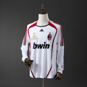 Retro Long Sleeve AC Milan 06_07 Away Jersey – Replica Football Soccer Shirt – S