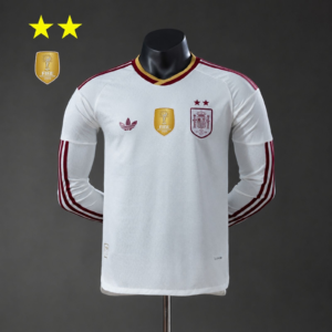 Spain 2026 Away 2-Star Champion Long Sleeve Player Version Jersey | Spain Footba