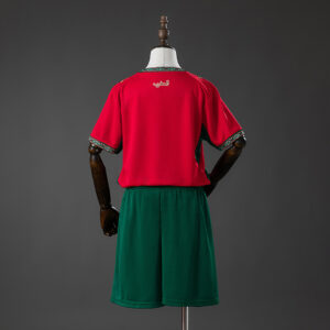 Morocco 2026 Home Kids Kit Jersey – Replica Football Soccer Shirt – Size 16-28