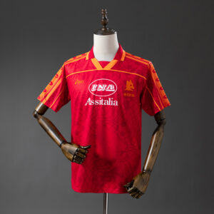 Retro Roma 95_96 Home Jersey – Replica Football Soccer Shirt – S–XXL
