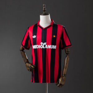 Retro AC Milan 90_91 Home Jersey – Replica Football Soccer Shirt – S–XXL