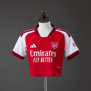 Arsenal 26_27 Home Match Women's Crop Jersey – Replica Football Soccer Shirt – S
