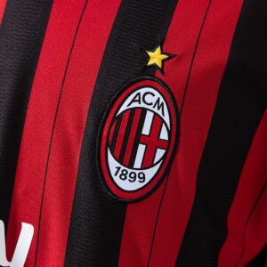 Retro Long Sleeve AC Milan 13_14 Home Jersey – Replica Football Soccer Shirt – S