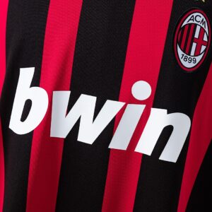 Retro Long Sleeve AC Milan 08_09 Home Jersey – Replica Football Soccer Shirt – S