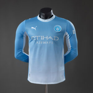 Manchester City 26_27 Home Player Version Long Sleeved Jersey – Replica Football