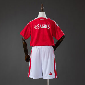 Benfica 26_27 Home Kids Kit Jersey – Replica Football Soccer Kit – Size 16–28