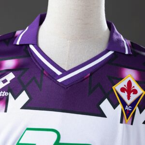Fiorentina 92_93 Away Long Sleeve Retro Jersey – Replica Football Soccer Shirt –