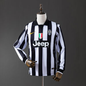 Juv 14_15 Home Long Sleeve Retro Jersey – Replica Football Soccer Shirt – S–XXL