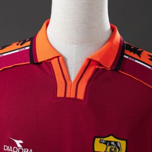 Retro Roma 98_99 Home Jersey – Replica Football Soccer Shirt – S–XXL