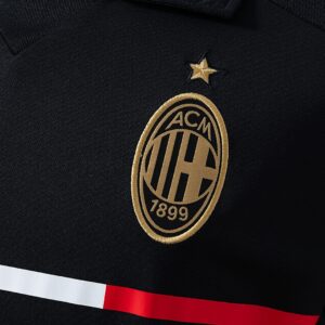 AC Milan 11_12 Away Long Sleeve Retro Jersey – Replica Football Soccer Shirt – S