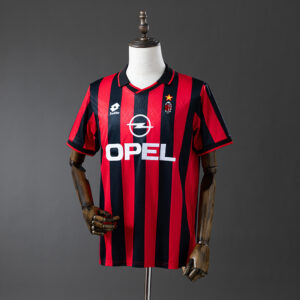Retro 95_96 AC Milan Home Jersey – Replica Football Soccer Shirt – S–XXL