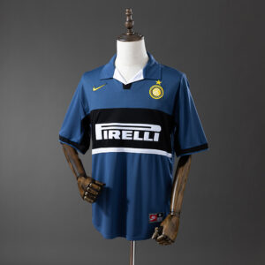 Inter Milan 1998_99 Second Away Retro Jersey – Replica Football Soccer Shirt – S