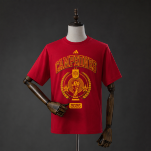Spain 2026 We Are Champions T-Shirt Red | Spain Football Shirt Yupoo S-3XL